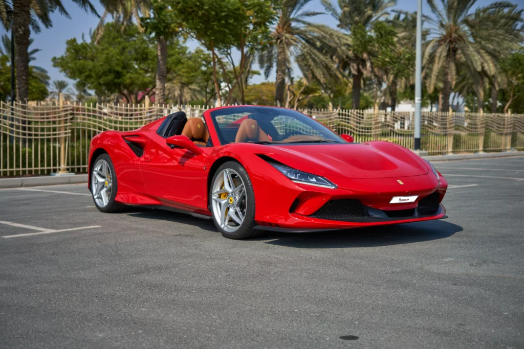 Ferrari F8 Spider red left